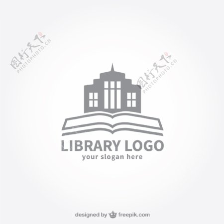 图书馆的标志