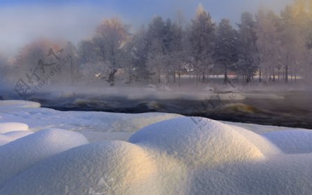 唯美的雪景