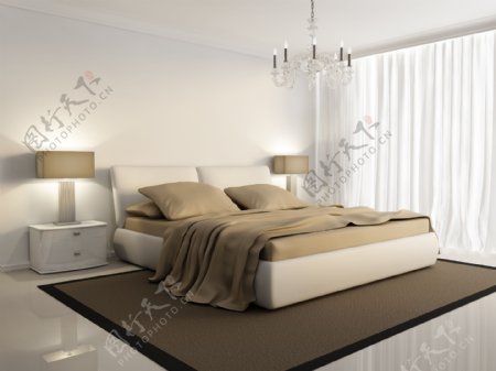 现代时尚卧室装修设计图片