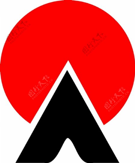 红色的圆LOGO设计矢量素材