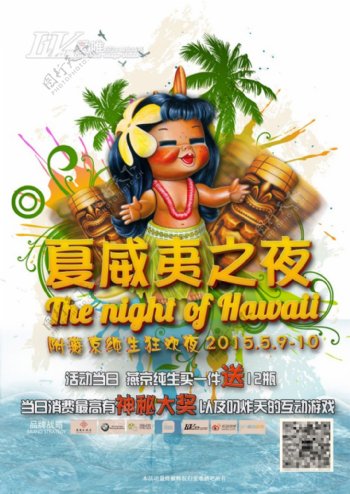 夏威夷派对狂欢夜海报