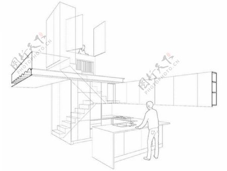 3D单身公寓装修效果图