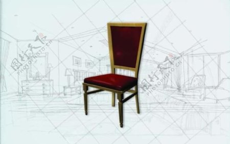 国际主义家具椅子0393D模型