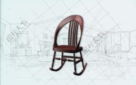 国际主义家具椅子0573D模型