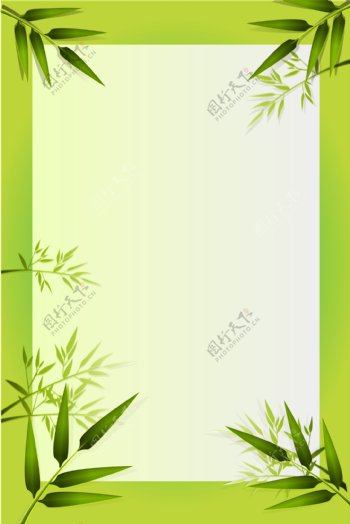矢量端午节粽子主图专题海报小元素竹子背景