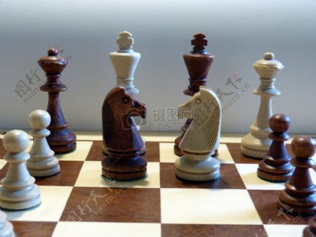 对峙中的国际象棋