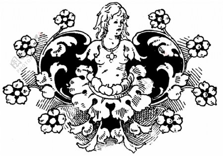 徽章标记古典纹饰欧式图案0455