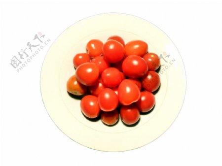 盘子里的番茄