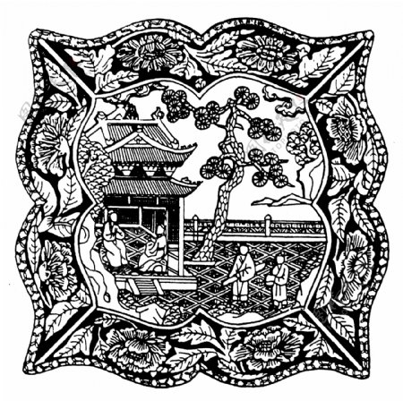 装饰图案元明时代图案中国传统图案451