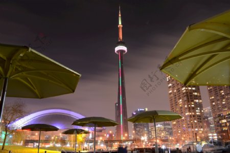 唯美多伦多城市夜景图片
