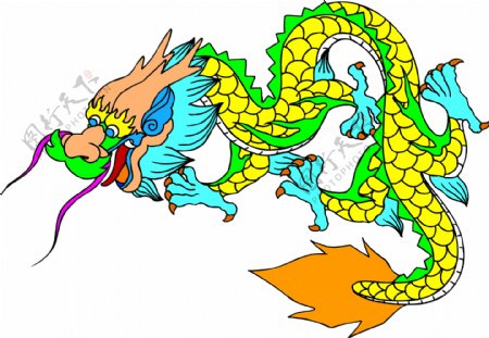 龙纹吉祥图案中国传统图案0046