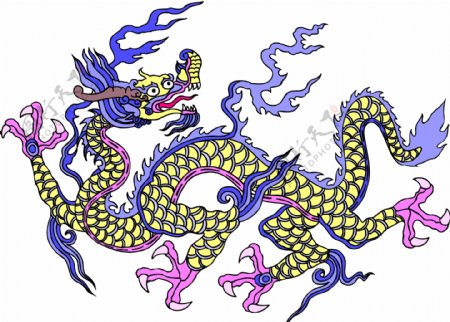 龙纹吉祥图案中国传统图案0057