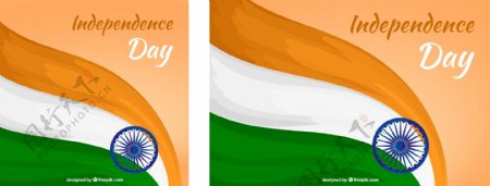 印度国旗独立日背景