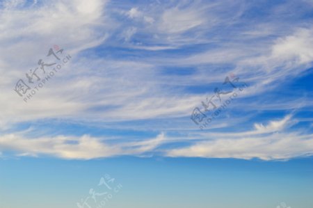 蓝天白云实景图片