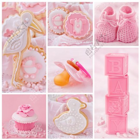 粉色梦幻蛋糕
