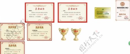 岩茶奖牌荣誉证书