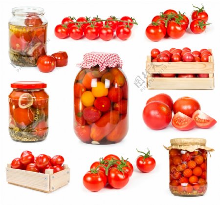 西红柿与罐头图片
