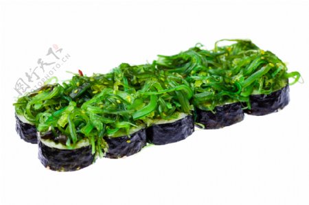 绿色蔬菜寿司图片