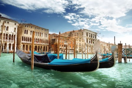 威尼斯的游船图片