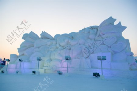 美丽的哈尔滨雪雕图片
