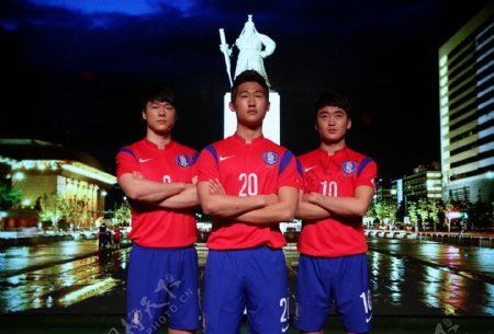 韩国国家队队服广告图片