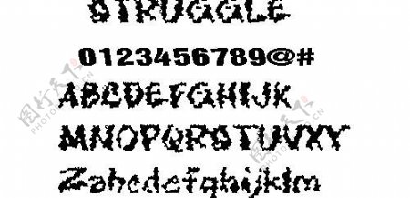STRUGGLE像素字体