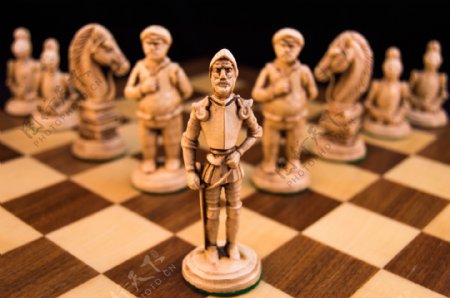 国际象棋棋盘棋子高清图片