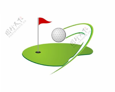 高尔夫球标志图片