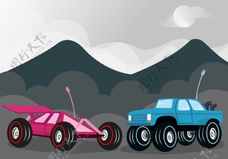 RC汽车插画