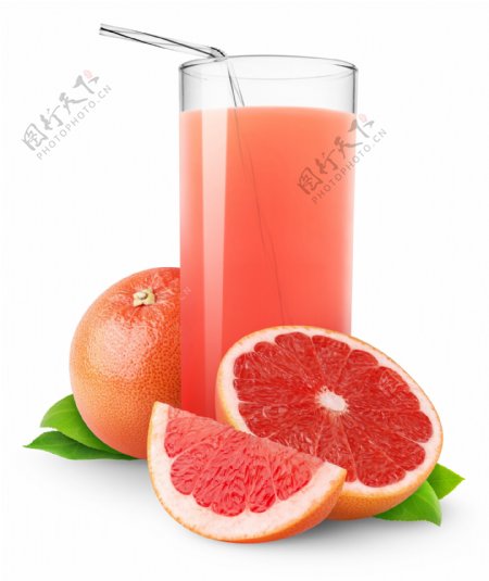 红色橙子果汁