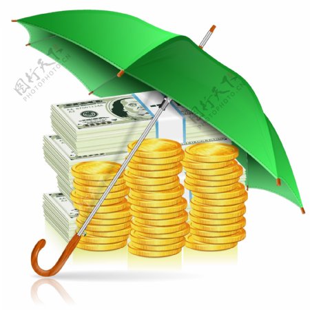 金钱和雨伞