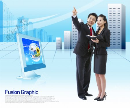 商务行业人物插图分层素材PSD格式0014
