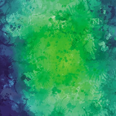 抽象绿色水彩纹理背景