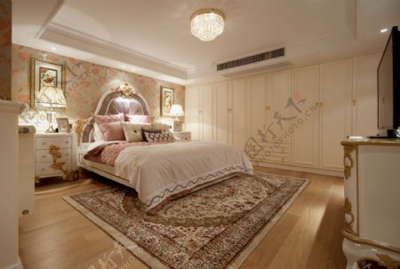 豪华卧室大床设计图
