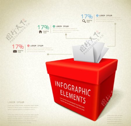 投票箱商务信息图