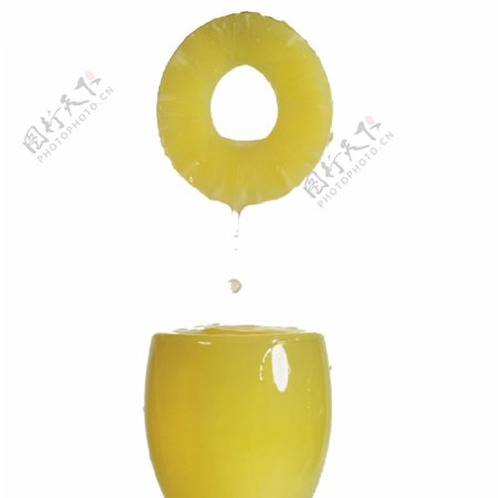 菠萝汁杯子