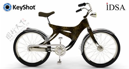概念自行车IDSA渲染的挑战