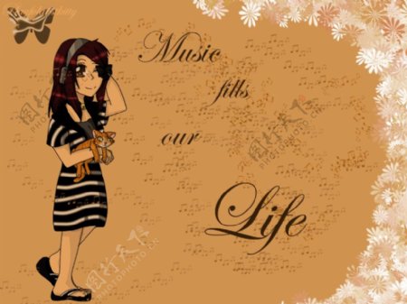 音乐充满了我们的生活
