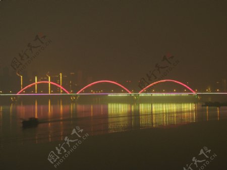 福元桥夜景图片