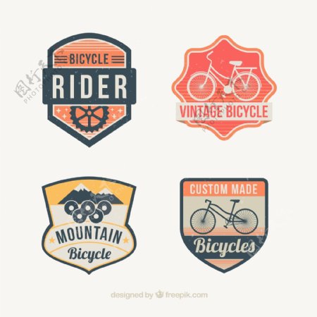自行车徽章素材