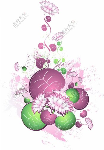 植物莲花素材图案