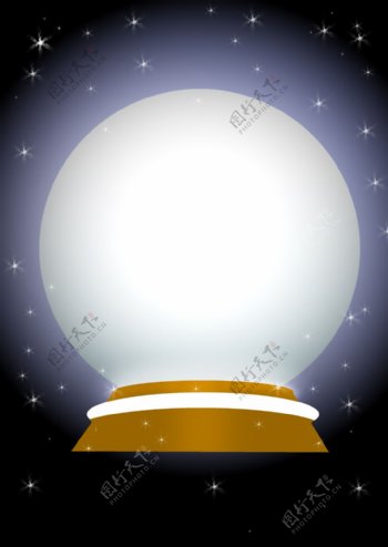 台灯魔法球光圈发光