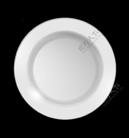 白色的盘子