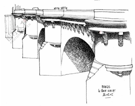 欧式拱桥效果图