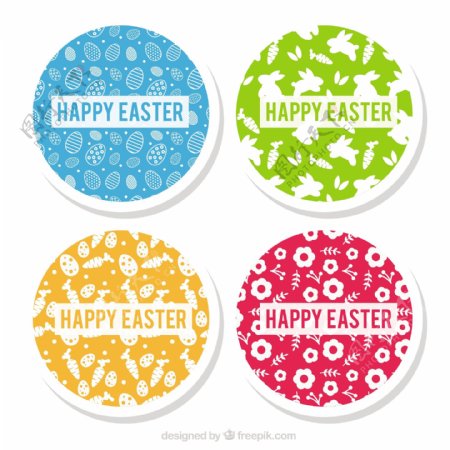 复活节的四种装饰图案