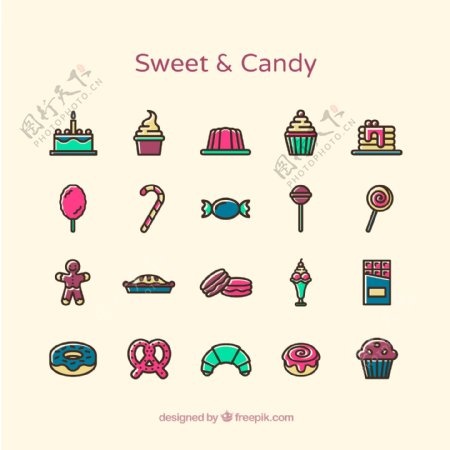 甜食图标图片