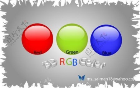 RGB颜色的球