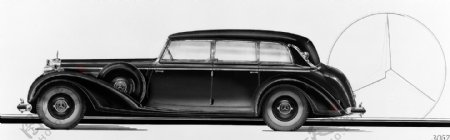 黑色老式轿车图片