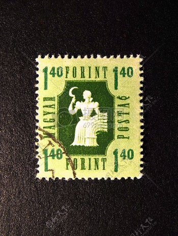 收藏的老式邮票
