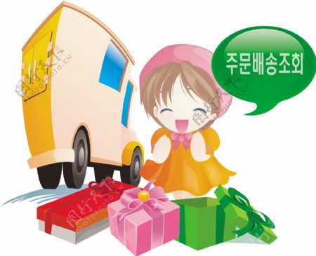 韩国小女孩礼盒